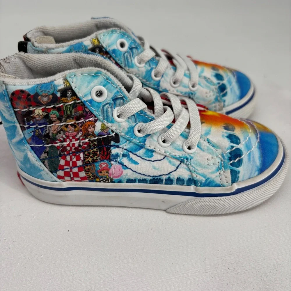 Vans x One Piece Sk8-Hi Zip Toddler 8 Anime Graphic Sneakers Manga Collector
